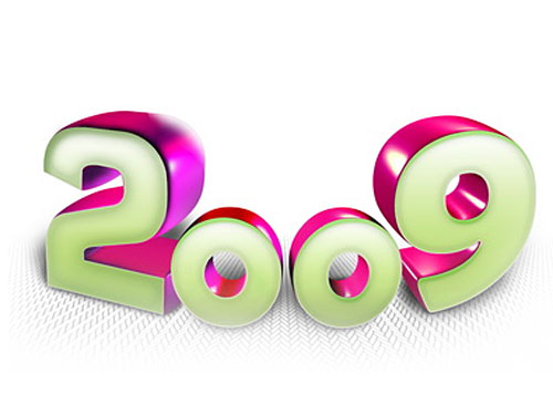 2009 年のロゴ psd ファイル