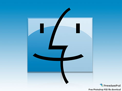 Mac のロゴのデザイン PSD