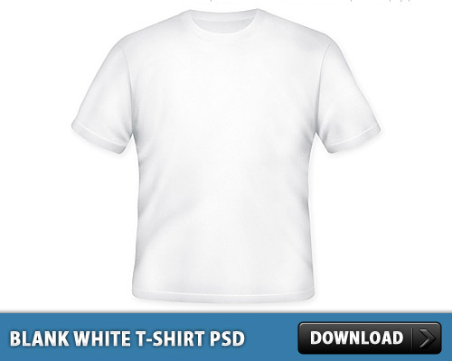 空白の白い t シャツ無料 PSD ファイル