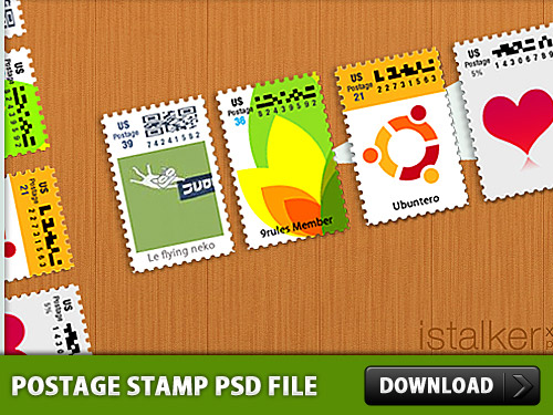 切手無料の PSD ファイル