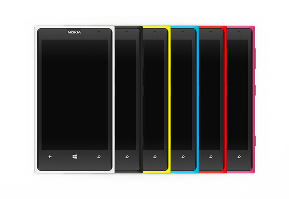ノキア Lumia 1020 カラフルなモックアップ