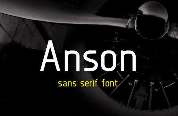 アンソン - 無料サンセリフ体のフォント